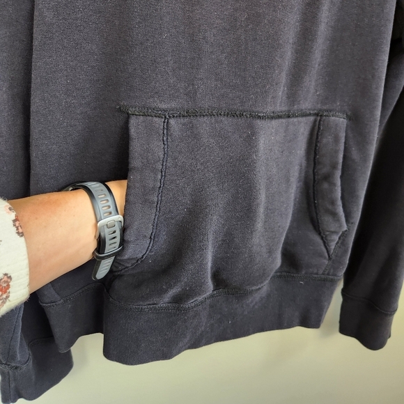 Hollister Y2K 2000s Blue Hoodie Hooded Sweatshirt Size S Puff Letter Spellout - Picture 3 of 14